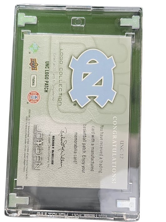 2013 Upper Deck Jordan Master Michael Jordan #UNC-12 UNC Logo Patch Memorabilia