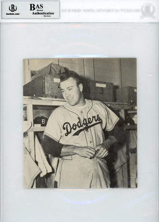 Roy Campanella Autographed 6x6.5 Magazine Page Photo Brooklyn Dodgers Pre-Accident Signature Beckett BAS #10541263