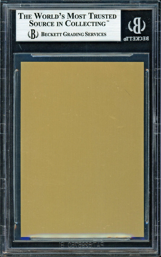 Ralph Kiner Autographed 1982 Metallic HOF Plaque Card Pittsburgh Pirates Beckett BAS #11482558
