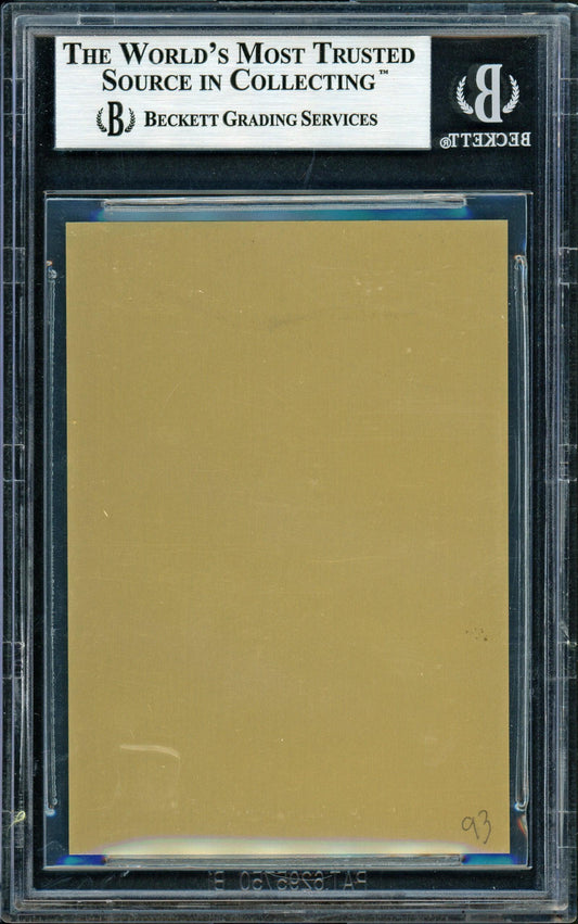 Rick Ferrell Autographed 1984 Metallic HOF Plaque Card Boston Red Sox Beckett BAS #11482597