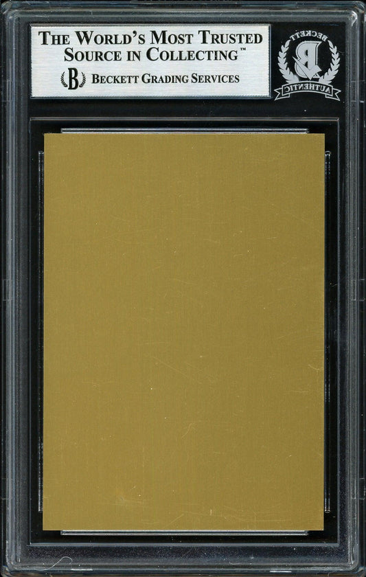 Willie McCovey Autographed 1986 Metallic HOF Plaque Card San Francisco Giants Beckett BAS #12516331