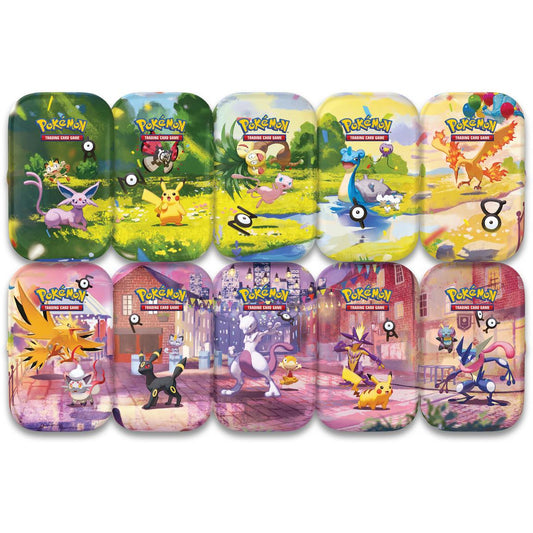 Pokémon TCG: 30th Celebration (Anniversary) Mini Tin Display (10 Mini Tins - 1 of Each)