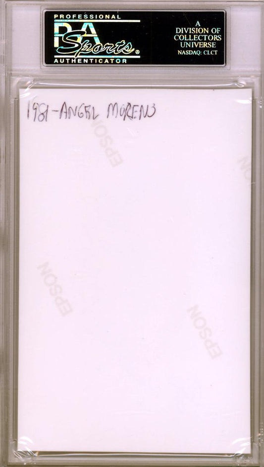 Angel Moreno Autographed 3.5x5.5 Photo California Angels PSA/DNA #83964117