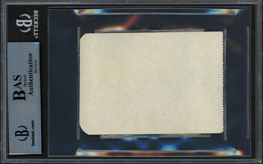 Roy Campanella Autographed 2.5x4 Album Page Brooklyn Dodgers Pre-Accident Beckett BAS #14613317
