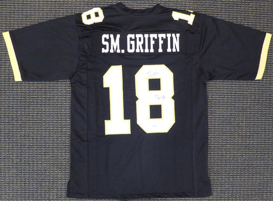 UCF Golden Knights Shaquem Griffin Autographed Black Jersey "13-0" MCS Holo Stock #134405