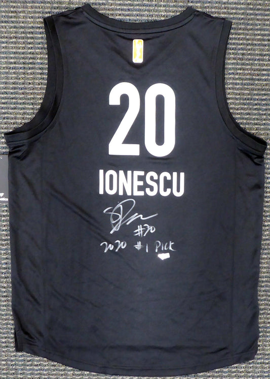 New York Liberty Sabrina Ionescu Autographed Black Fanatics Fast Break Jersey Size M "2020 #1 Pick" Fanatics Holo Stock #184722