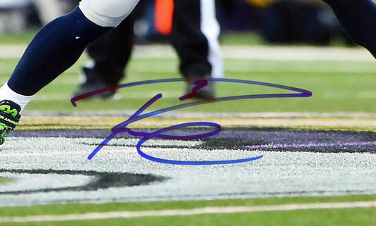 Russell Wilson Autographed 16x20 Photo Seattle Seahawks RW Holo Stock #105128