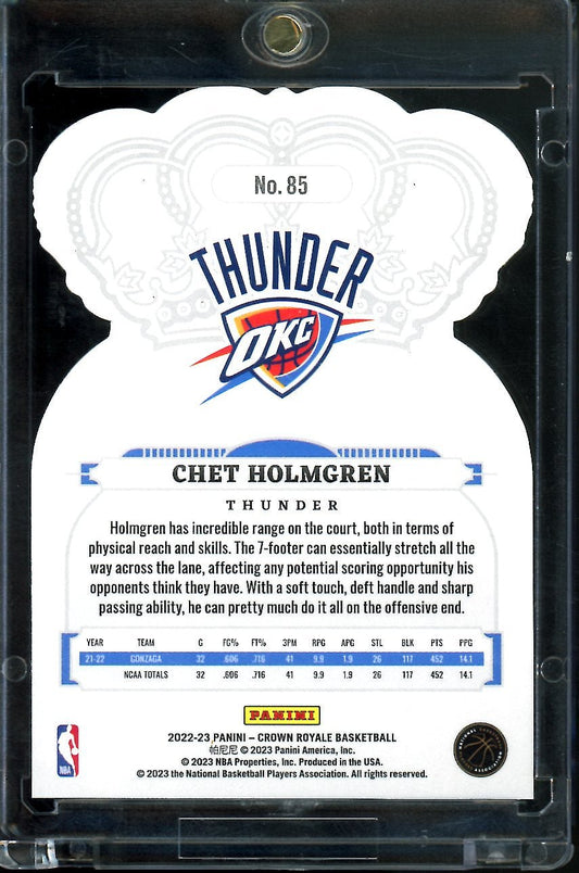 2022/23 Panini Crown Royale Chet Holmgren Rookie Gold /10 Thunder