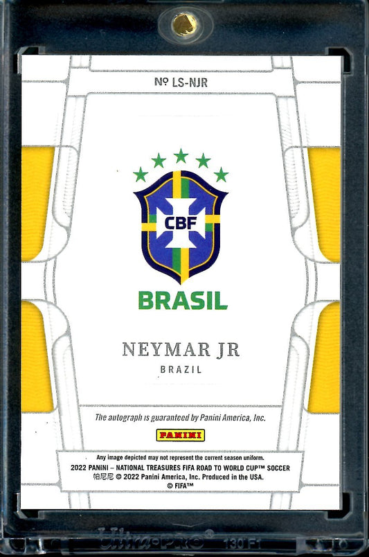 2022 Panini National Treasures Neymar Jr. Legendary Signatures Auto Red /10 Brazil