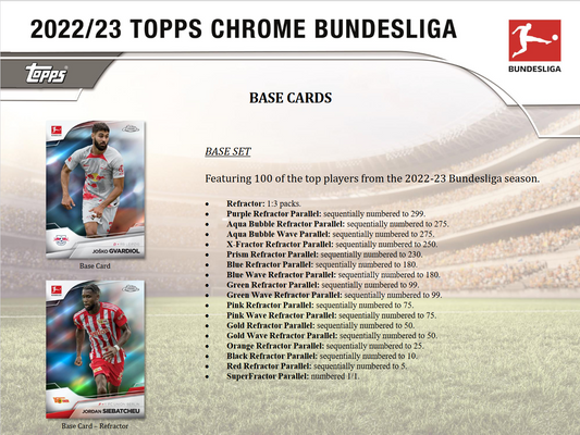 2022-23 Topps Chrome Bundesliga Soccer Hobby 12 Box Case