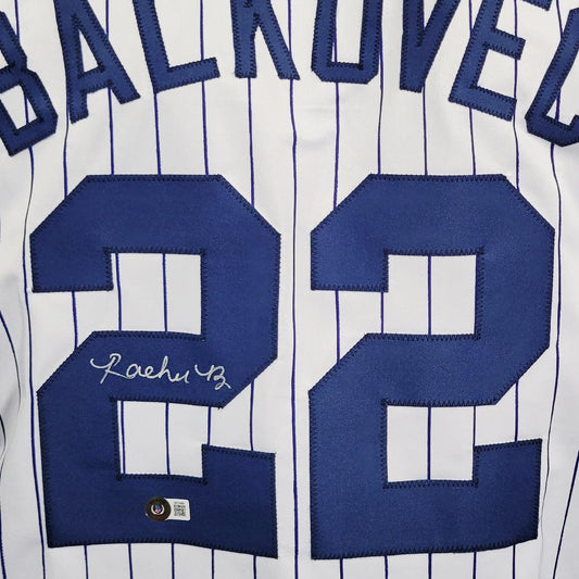 Rachel Balkovec Signed New York Pinstripe Baseball Jersey (Beckett)