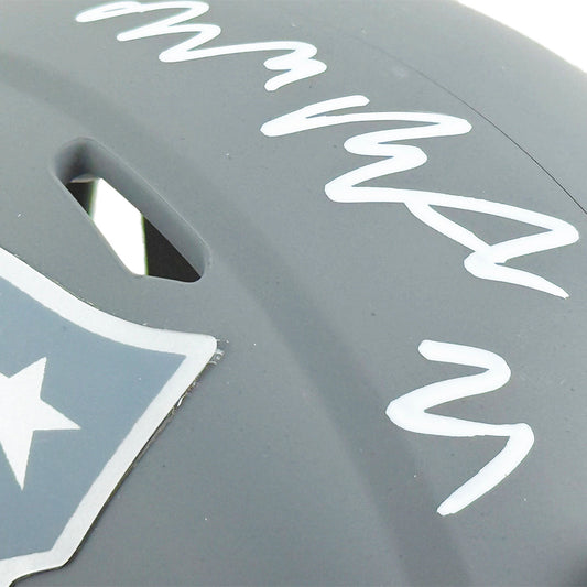 Malcolm Butler Signed New England Patriots Slate Alternate Speed Mini Football Helmet (JSA)