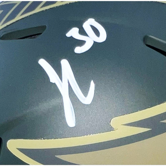 Jihaad Campbell Signed Philadelphia Eagles Salute 2025 Mini Football Helmet (Beckett)
