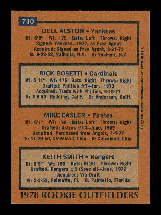 Keith Smith & Rick Bosetti Autographed 1978 Topps Rookie Card #710 SKU #167825