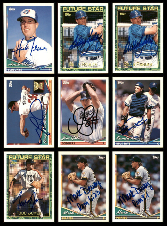 1994 Topps Baseball Autographed Cards Lot Of 42 SKU #185558