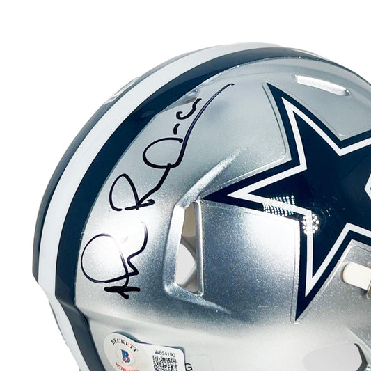 Michael Irvin Signed Dallas Cowboys Speed Mini Football Helmet (Beckett)