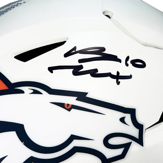 Bo Nix Signed Denver Broncos Alt 2024 SpeedFlex Full-Size Replica Football Helmet (Beckett)