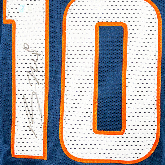 Bo Nix Signed Denver Alternate Navy Football Jersey (Beckett)