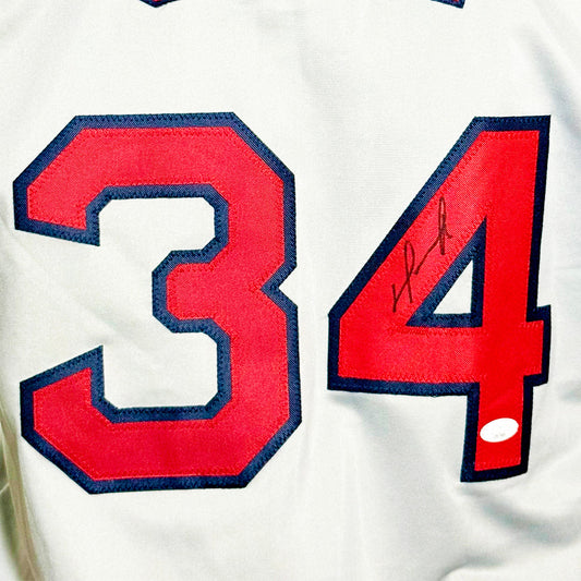 David Ortiz Signed Boston Grey Baseball Jersey (JSA)