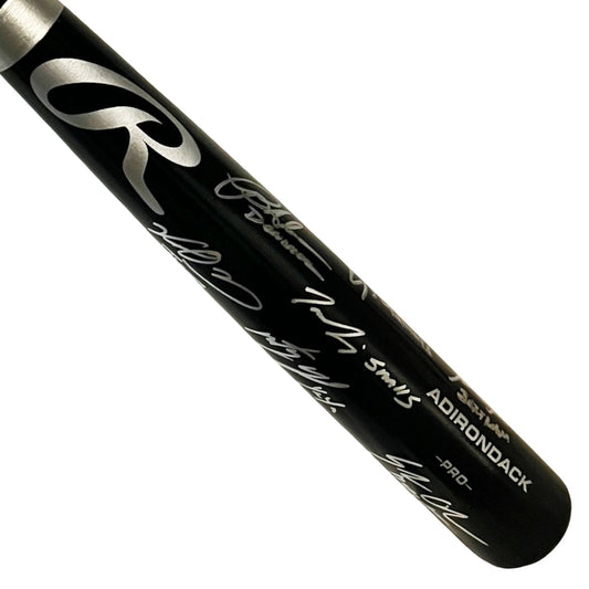 Sandlot Movie Cast 7 Signature Signed Rawlings Black Baseball Bat (Beckett)
