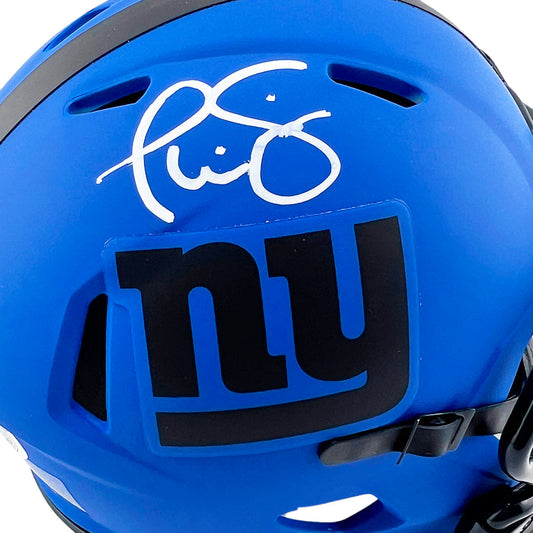 Phil Simms Signed New York Giants Rave Mini Football Helmet (JSA)