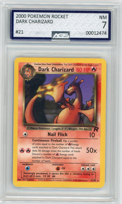 AGS (NM 7) Dark Charizard #21 - Team Rocket (#00012474)