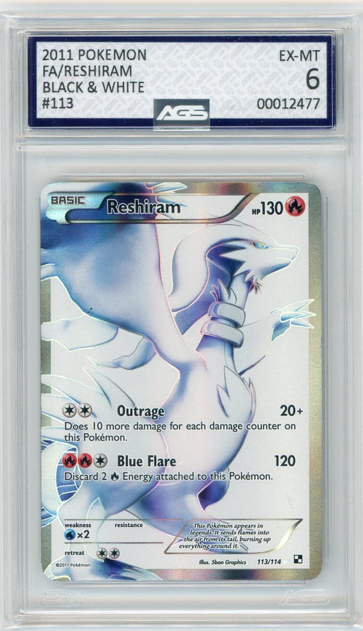 AGS (EX-MT 6) Reshiram #113 - Black & White (#00012477)