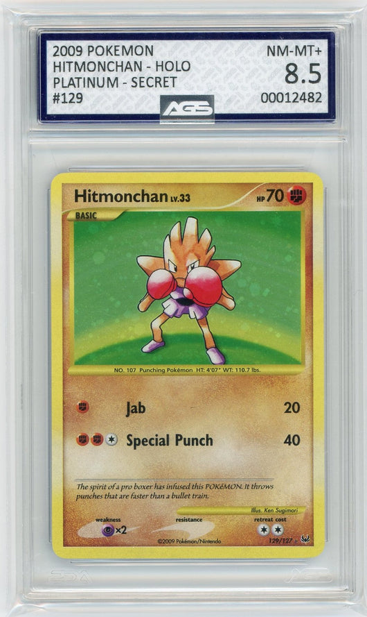 AGS (NM-MT+ 8.5) Hitmonchan #129 - Platinum (#00012482)