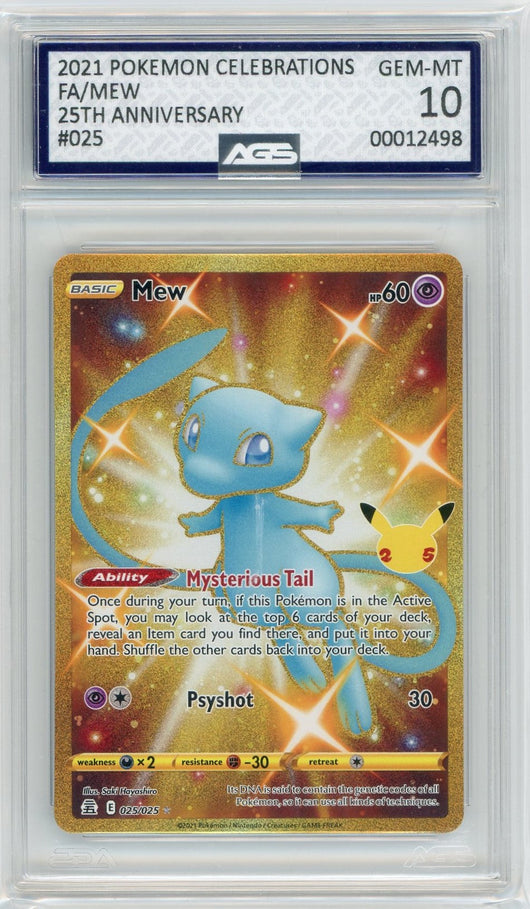AGS (GEM-MT 10) Mew #25 - Celebrations (#00012498)