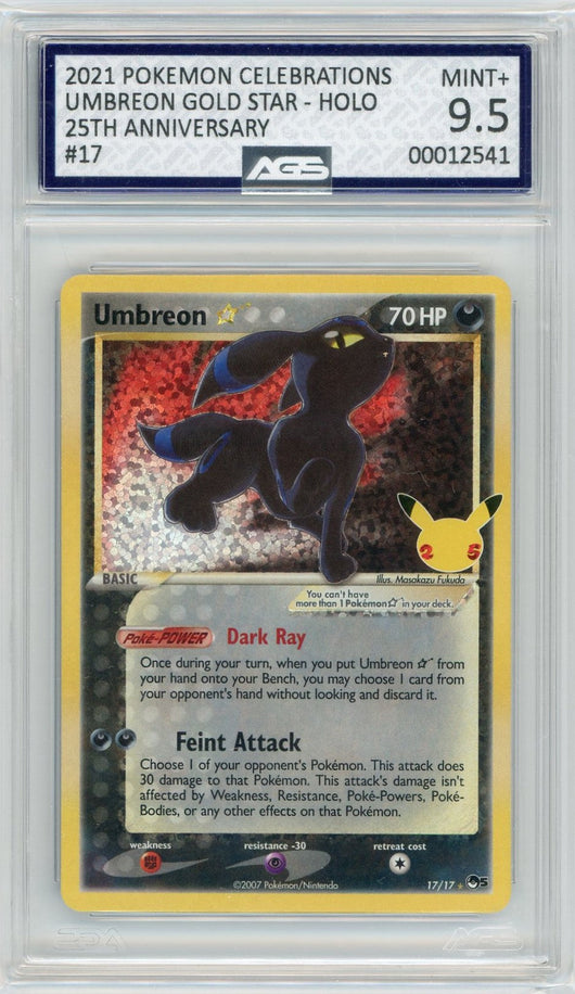 AGS (MINT+ 9.5) Umbreon Gold Star #17 - Celebrations (#00012541)