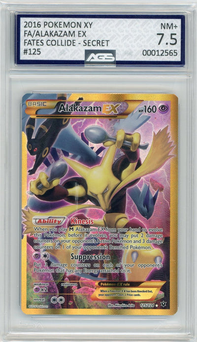 AGS (NM+ 7.5) Alakazam EX #125 - Fates Collide (#00012565)