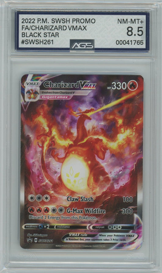 AGS (NM-MT+ 8.5) Charizard VMAX #SWSH261 - Sword & Shield Promos (#00041765)