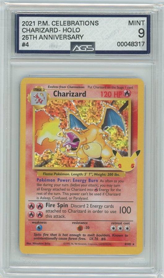 AGS (MINT 9) Charizard #4 - Celebrations (25th Anniversary) (#00048317)