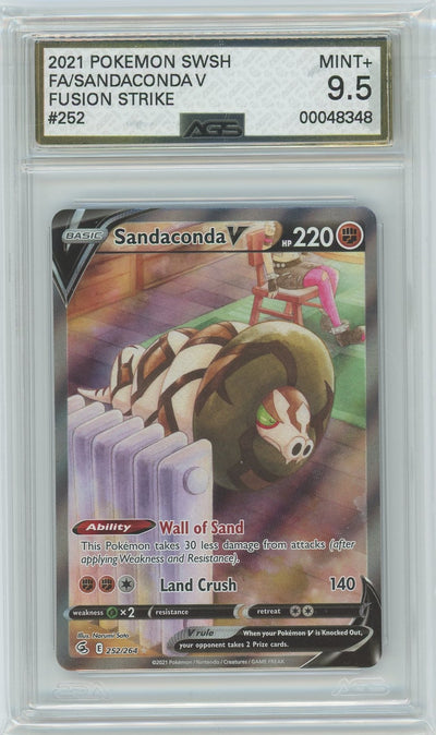AGS (MINT+ 9.5) Sandaconda V #252 - Fusion Strike (#00048348)