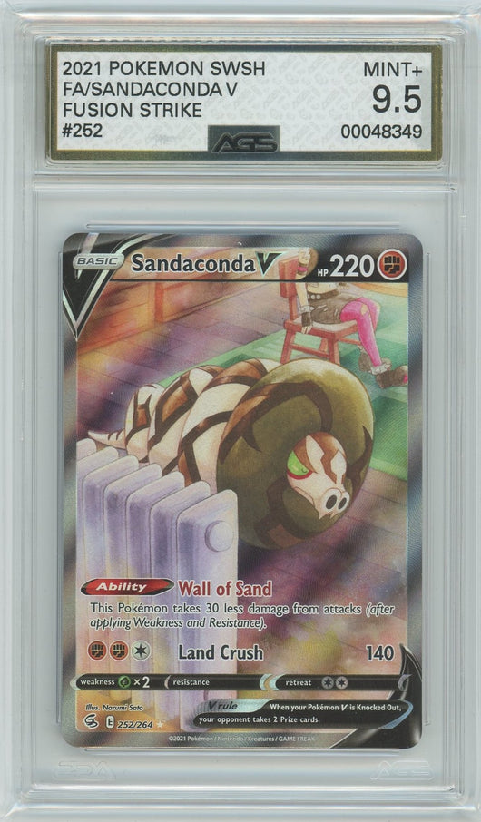 AGS (MINT+ 9.5) Sandaconda V #252 - Fusion Strike (#00048349)