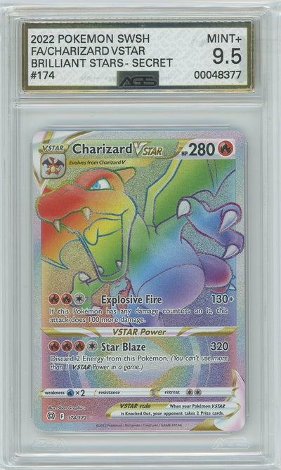 AGS (MINT+ 9.5) Charizard VSTAR #174 - Brilliant Stars (#00048377)