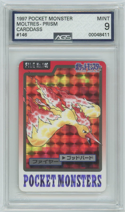 AGS (MINT 9) Moltres #146 (Japanese) - Bandai Carddass Pocket Monsters (#00048411)