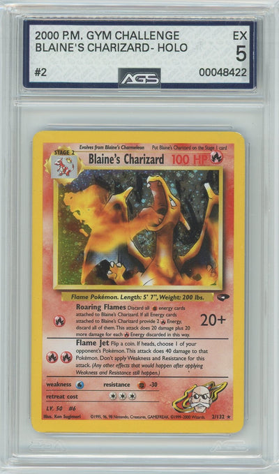 AGS (EX 5) Blaine's Charizard #2 - Gym Challenge (#00048422)