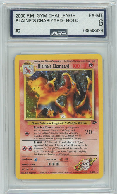 AGS (EX-MT 6) Blaine's Charizard #2 - Gym Challenge (#00048423)