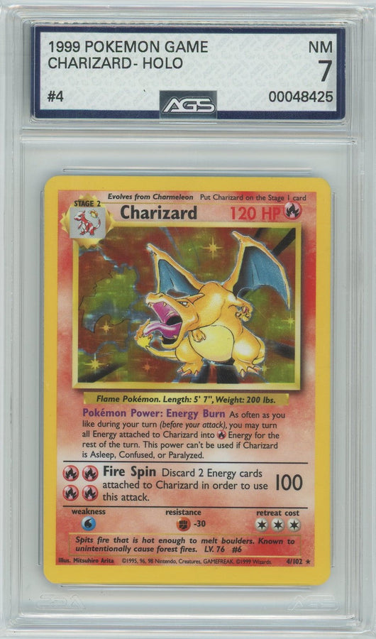 AGS (NM 7) Charizard #4 - Base Set (#00048425)
