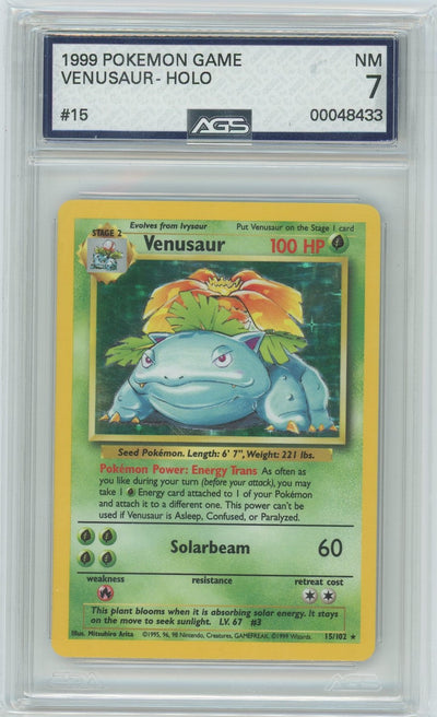 AGS (NM 7) Venusaur #15 - Base Set (#00048433)