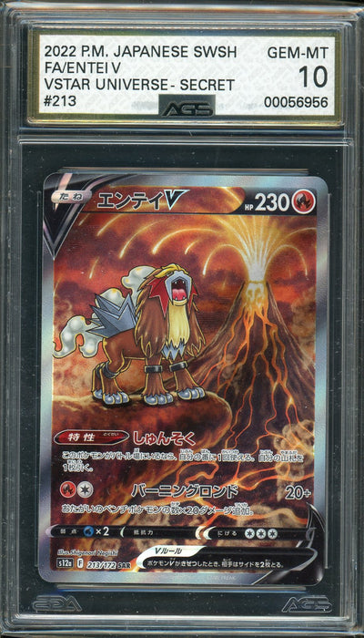 AGS (GEM-MT 10) Entei V #213 (Japanese) - VSTAR Universe (#00056956)