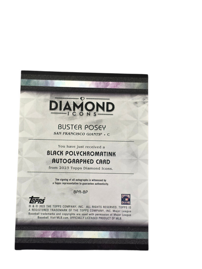 2023 Topps Diamond Icons Buster Posey #BPA-BP Black Polychromatink 1/1
