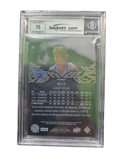 2013 UD Black Larry Bird #17 /175 BGS Authentic