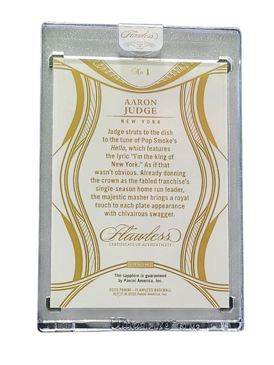 2025 Panini Flawless Baseball Aaron Judge #1