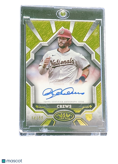 2025 Topps Tier One Baseball Dylan Crews #BOA-DC 14/99