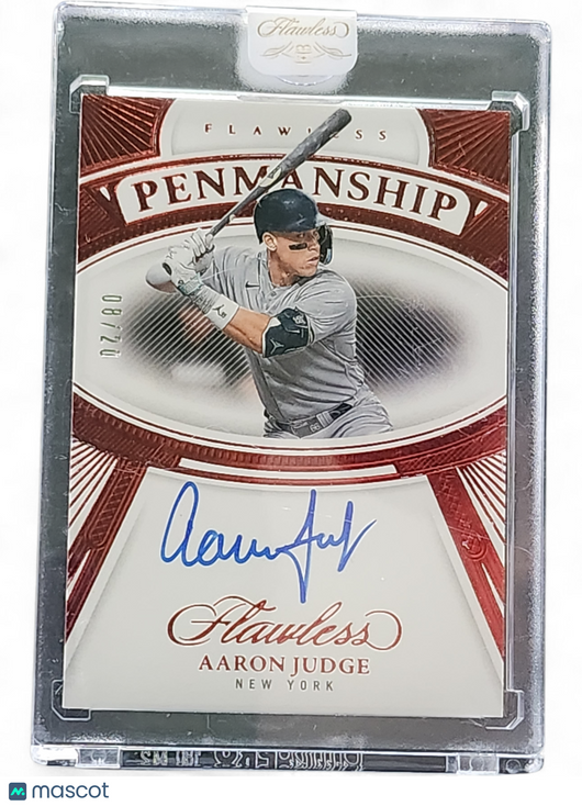 2024 Panini Flawless Baseball Penmanship Aaron Judge #FP-AJ 08/20