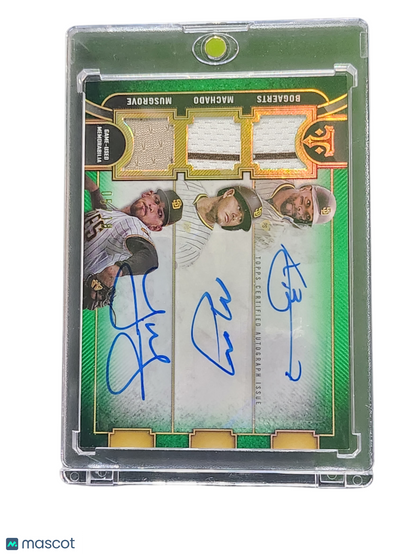 2024 Topps Xander Bogaerts Manny Machado Joe Musgrove #ARC-BMM Auto Relic Combo