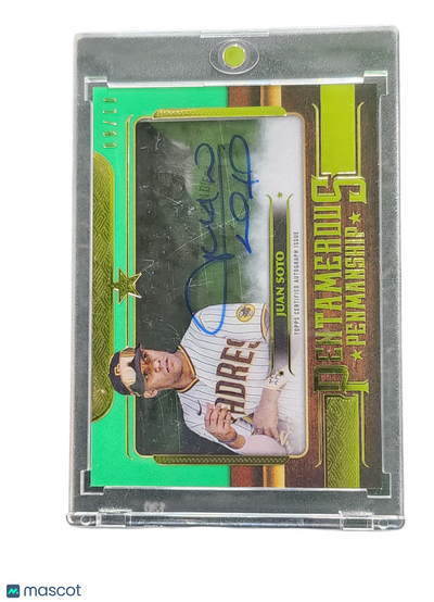 2023 Topps Five Star Pentamerous Penmanship Juan Soto #PP-JS Green 08/10