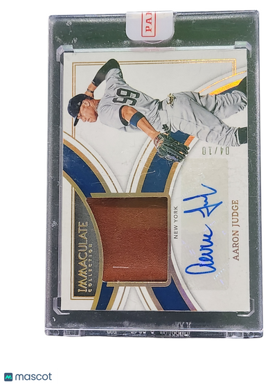 2022 Panini Aaron Judge #JFGS-AJ 04/10 Jumbo Fielding Glove Memorabilia